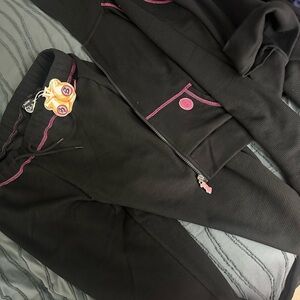 Black & Pink Track Pants by